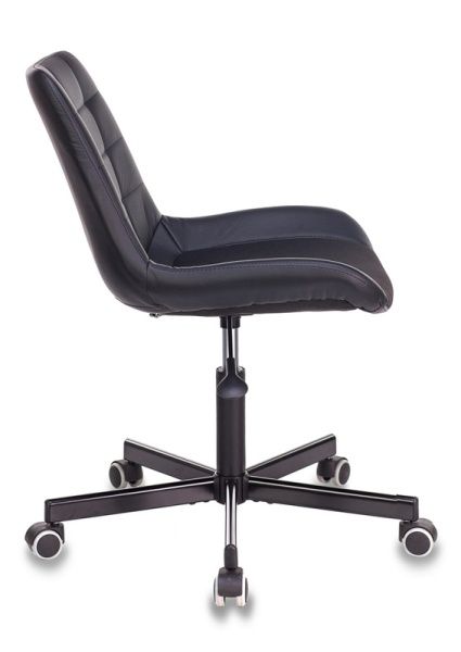 Кресло Бюрократ CH-350M черный текстиль/эко.кожа крестовина металл | Купить в КупиКресла.ру