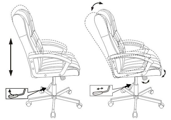 Кресло руководителя Бюрократ CH-823AXSN черный эко.кожа крестовина металл черный | Купить в КупиКресла.ру