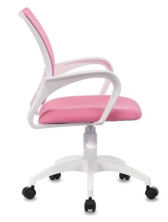 Офисные кресла - Кресло Бюрократ CH-W695NLT розовый TW-06A TW-13A сетка/ткань крестовина пластик пластик белый