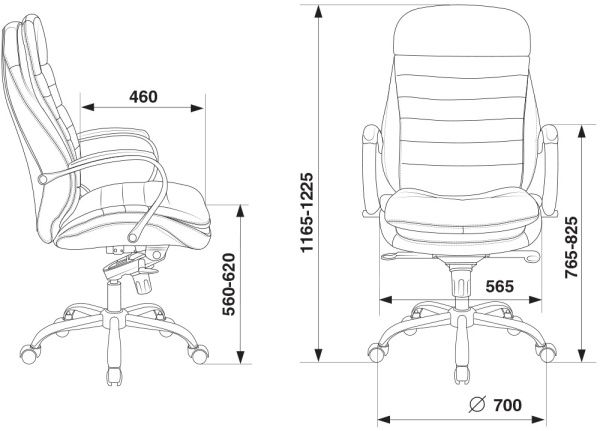 Кресло руководителя Бюрократ T-9950 черный кожа крестовина металл хром | Купить в КупиКресла.ру