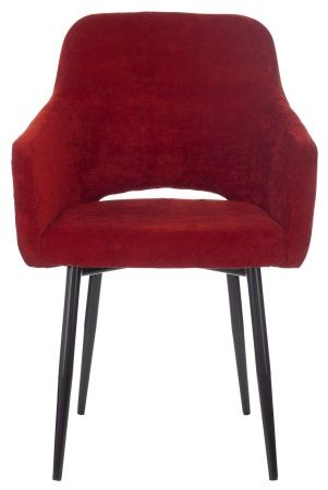 Купить Кресло Бюрократ CH-380F бордовый Velvet 09 на ножках металл черный в интернет-магазине КупиКресла.ру