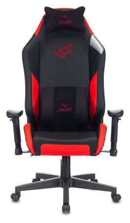 Купить Кресло игровое Zombie HERO BATTLEZONE PRO черный/красный искусственная кожа с подголов. крестовина пластик по низкой цене