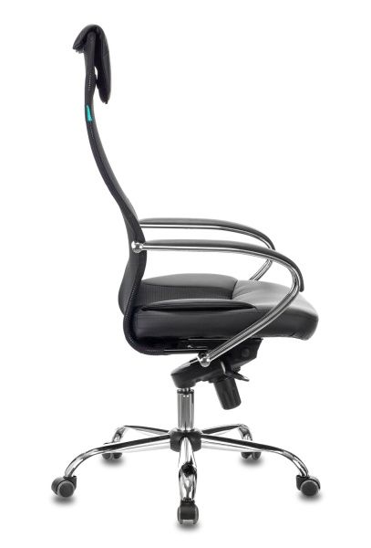 Кресло руководителя Бюрократ CH-609SL черный TW-01 TW-11 эко.кожа/сетка с подголов. крестовина металл хром | Купить в КупиКресла.ру