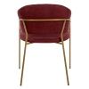 Купить Стул Felix винный с ножками матовое золото в интернет-магазине КупиКресла.ру