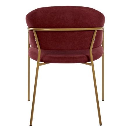 Купить Стул Felix винный с ножками матовое золото в интернет-магазине КупиКресла.ру