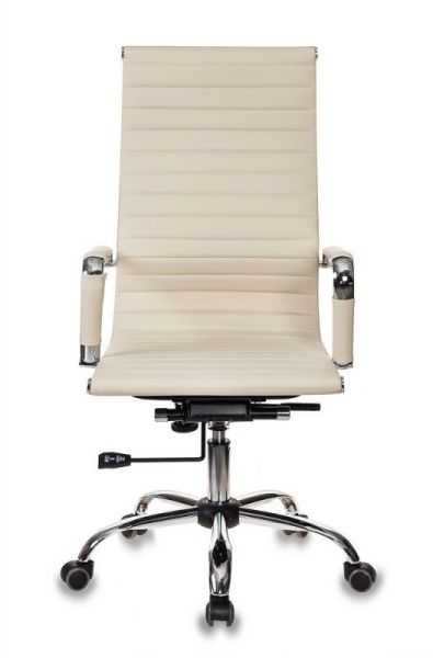 Кресло руководителя Бюрократ CH-883 слоновая кость эко.кожа крестовина металл хром | Купить в КупиКресла.ру