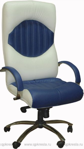 Кресло руководителя Гермес хром