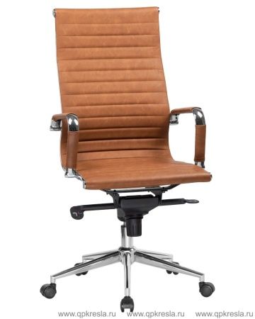 Кресло руководителя 101 F (Экокожа Светло-коричневый)