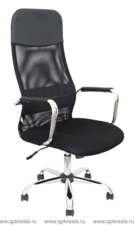 Офисное кресло Кр-84 (Ткань-сетка Черный)