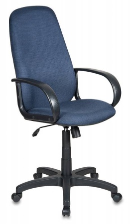 Кресло руководителя Бюрократ Ch-808AXSN черный/синий 12-191 крестовина пластик