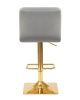 Стул барный GOLDIE (серый велюр (MJ9-75))