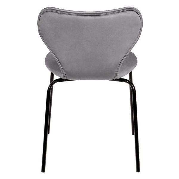 Купить Стул Seven тёмно-серый велюр с чёрными ножками по низкой цене в интернет-магазине КупиКресла.ру с доставкой по Москве и всей России. Купить Стул Seven тёмно-серый велюр с чёрными ножками по низкой цене