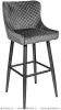 Барный стул Ститч Велюр Серый