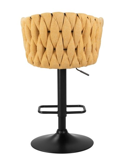 Стул барный LEON (жёлтая ткань (LAR 275-8))