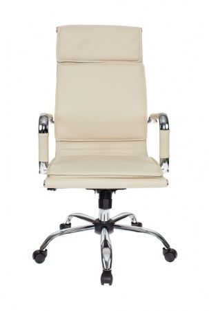 Кресла руководителя - Кресло руководителя Бюрократ Ch-993 слоновая кость эко.кожа крестовина металл хром