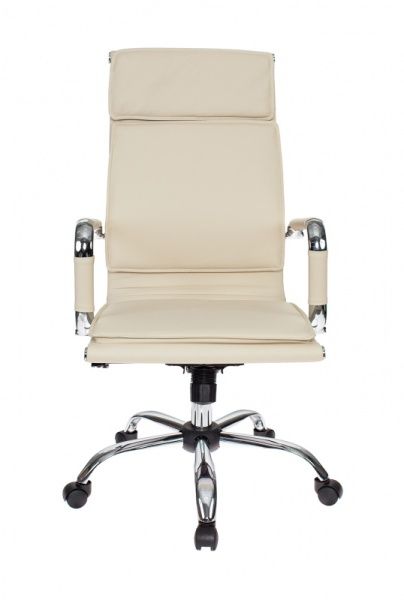 Кресло руководителя Бюрократ Ch-993 слоновая кость эко.кожа крестовина металл хром | Купить в КупиКресла.ру