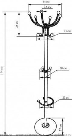 Купить Вешалка напольная Y-256 по низкой цене