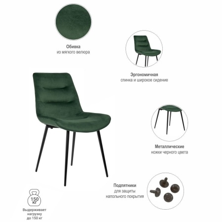 Купить Стул Chester зеленый в интернет-магазине КупиКресла.ру