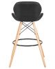 Купить Стул барный BUTTERFLY BAR (ножки светлый бук, цвет чёрный) по выгодной цене для кафе, ресторанов и кухни