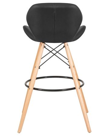 Купить Стул барный BUTTERFLY BAR (ножки светлый бук, цвет чёрный) по выгодной цене для кафе, ресторанов и кухни