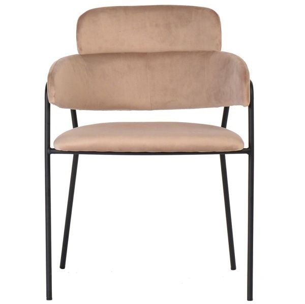 Купить Стул Napoli латте с черными ножками по низкой цене