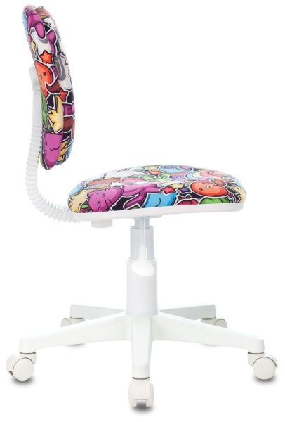 Кресло детское Бюрократ CH-W204NX мультиколор маскарад крестовина пластик пластик белый Кресло детское Бюрократ CH-W204NX мультиколор маскарад крестовина пластик пластик белый