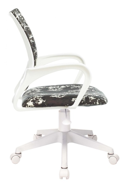 Кресло детское Бюрократ KD-W4 черный/зеленый милитари крестов. пластик белый пластик белый Кресло детское Бюрократ KD-W4 черный/зеленый милитари крестов. пластик белый пластик белый