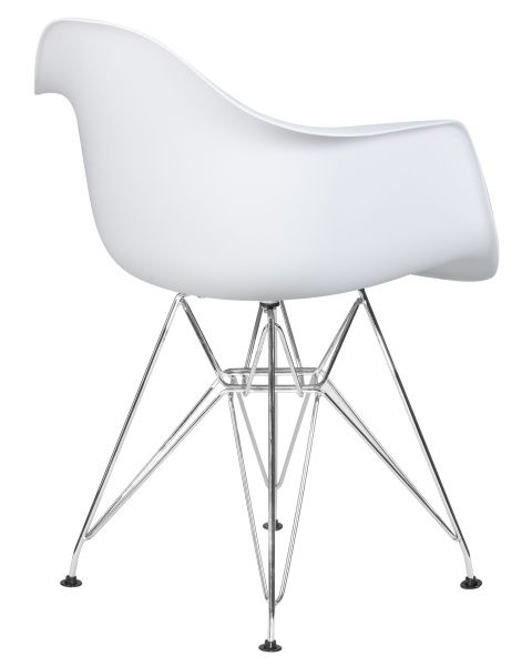 Стул обеденный DOBRIN DAW CHROME (ножки хром, цвет сиденья белый) Стул обеденный DOBRIN DAW CHROME (ножки хром, цвет сиденья белый)