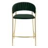 Купить Стул полубарный Turin зеленый с золотыми ножками по выгодной цене в интернет-магазине КупиКресла.ру с доставкой по Москве и всей России. Купить Стул полубарный Turin зеленый с золотыми ножками по выгодной цене для кафе, ресторанов и кухни