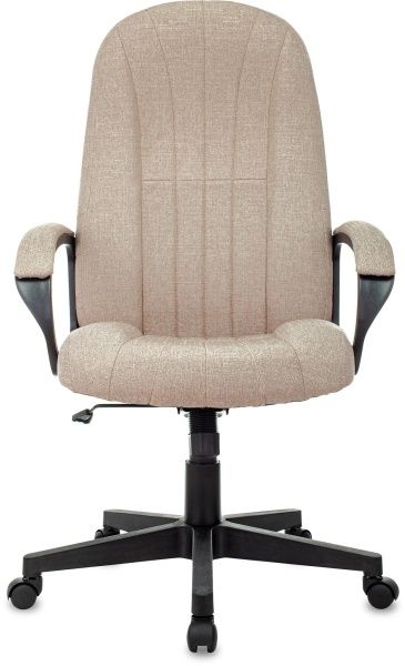 Кресло руководителя Бюрократ T-898 бежевый 38-402 крестов. пластик