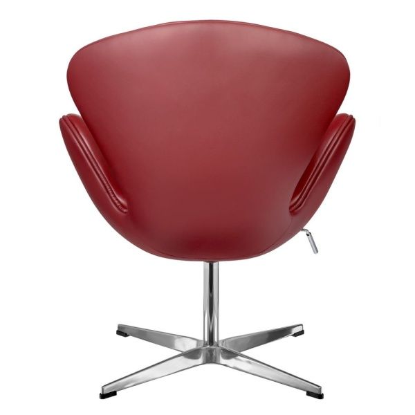Купить Кресло SWAN CHAIR красный, натуральная кожа по низкой цене