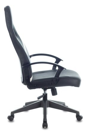 Кресла для геймеров - Кресло игровое Zombie DRIVER черный/белый искусственная кожа с подголов. крестовина пластик