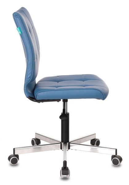 Кресло Бюрократ CH-330M синий Orion-03 эко.кожа крестовина металл хром | Купить в КупиКресла.ру