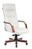 Кресло руководителя Бюрократ T-9927WALNUT слоновая кость кожа крестовина металл/дерево