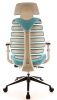 Кресло Everprof Ergo Grey ткань бирюзовый
