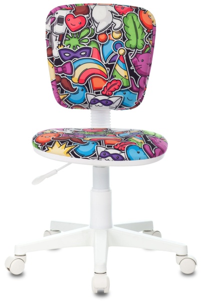 Кресло детское Бюрократ CH-W204NX мультиколор маскарад крестовина пластик пластик белый Кресло детское Бюрократ CH-W204NX мультиколор маскарад крестовина пластик пластик белый