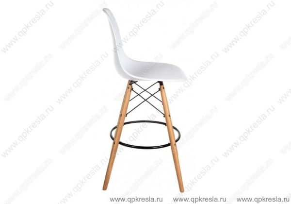 Барный стул Eames (Эймс) Пластик Белый
