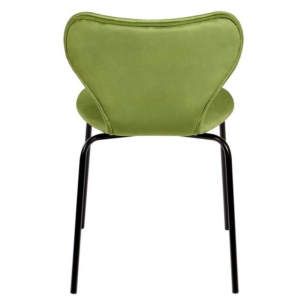 Купить Стул Seven светло-зеленый велюр с чёрными ножками по низкой цене в интернет-магазине КупиКресла.ру с доставкой по Москве и всей России. Купить Стул Seven светло-зеленый велюр с чёрными ножками по низкой цене