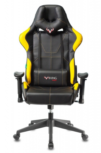 Кресло игровое Zombie VIKING 5 AERO черный/желтый искусственная кожа с подголов. крестовина пластик | Купить в КупиКресла.ру