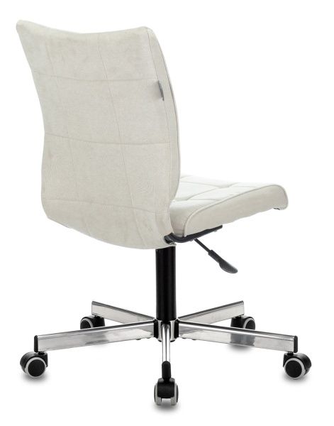 Кресло Бюрократ CH-330M молочный Velvet 20 крестовина металл хром | Купить в КупиКресла.ру