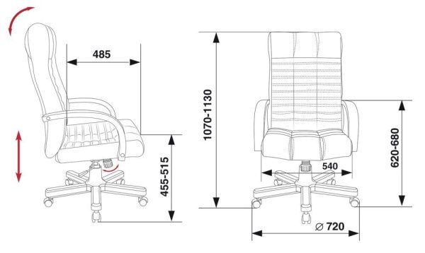Кресло руководителя Бюрократ KB-10WALNUT черный эко.кожа крестовина металл/дерево | Купить в КупиКресла.ру