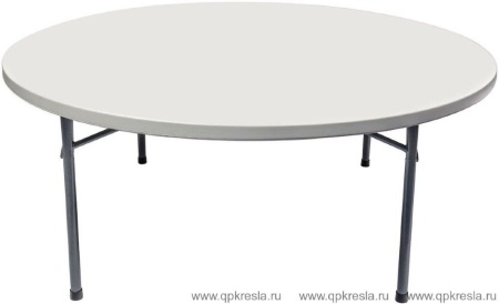 Стол складной круглый 180 Белый