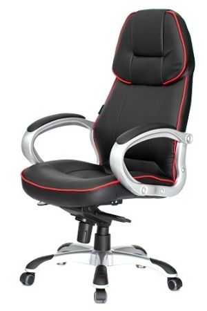 Кресла для больших людей - Кресло F1 (Формула1) (Экокожа Черный)