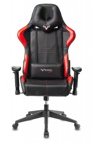 Кресло игровое Zombie VIKING 5 AERO черный/красный искусственная кожа с подголов. крестовина пластик | Купить в КупиКресла.ру