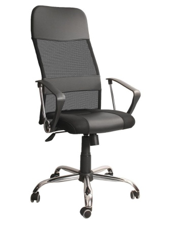 Офисное кресло Master (Мастер) хром (Ткань-сетка Черный) Офисное кресло Master (Мастер) хром (Ткань-сетка Черный)