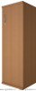 Шкаф средний узкий правый А.СУ-2.3