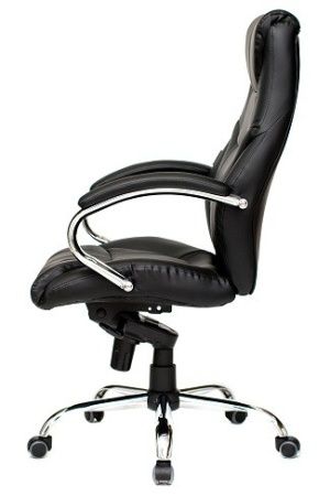 Кресла для больших людей - Кресло Vegard (Вегард) (Экокожа Черный)