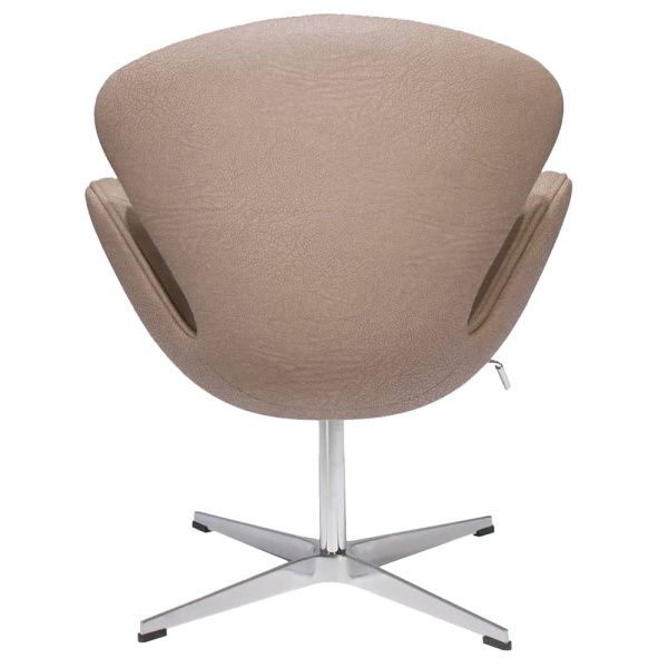 Купить Кресло SWAN STYLE CHAIR латте, экокожа по низкой цене