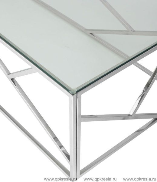 Журнальный стол 120*60 АРТ ДЕКО серебро