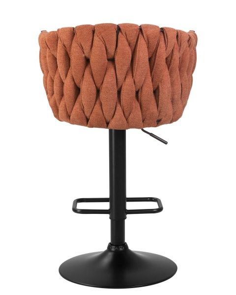 Стул барный LEON (оранжевая ткань (LAR 275-27)) для кафе, ресторанов и кухни